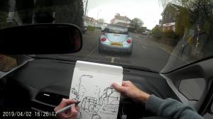 The Sunday Art Show - En Plein Air Drawing - Stay Sharpie Street Scene Sketching