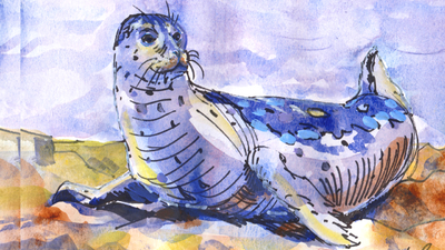 The Sunday Art Show - Seal Painting